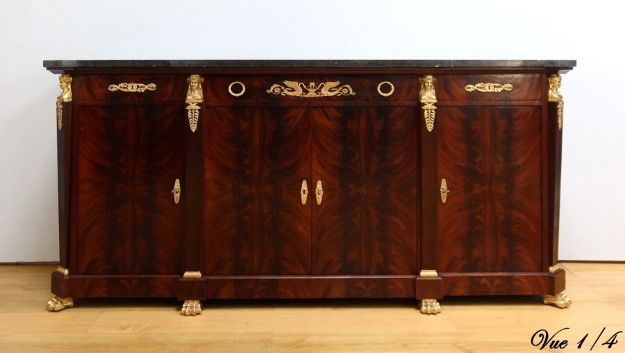 Enfilade en Ronce d’Acajou, style Retour d’Égypte – Début XXe – Image 7