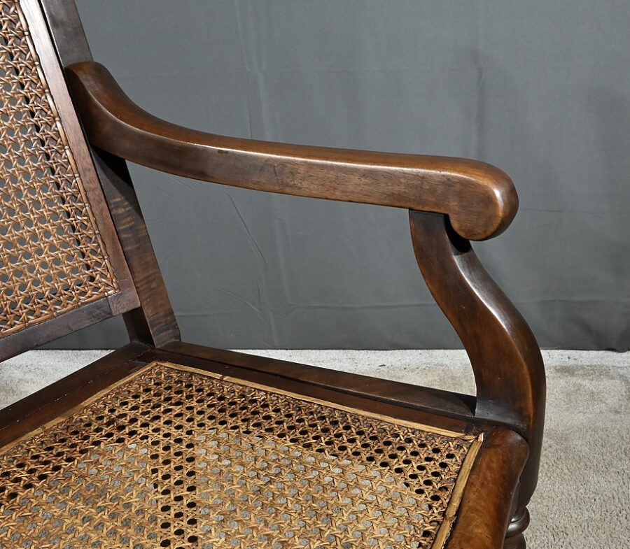 Fauteuil de Coiffeur en Hêtre massif, style Louis-Philippe - Début XXe – Image 11