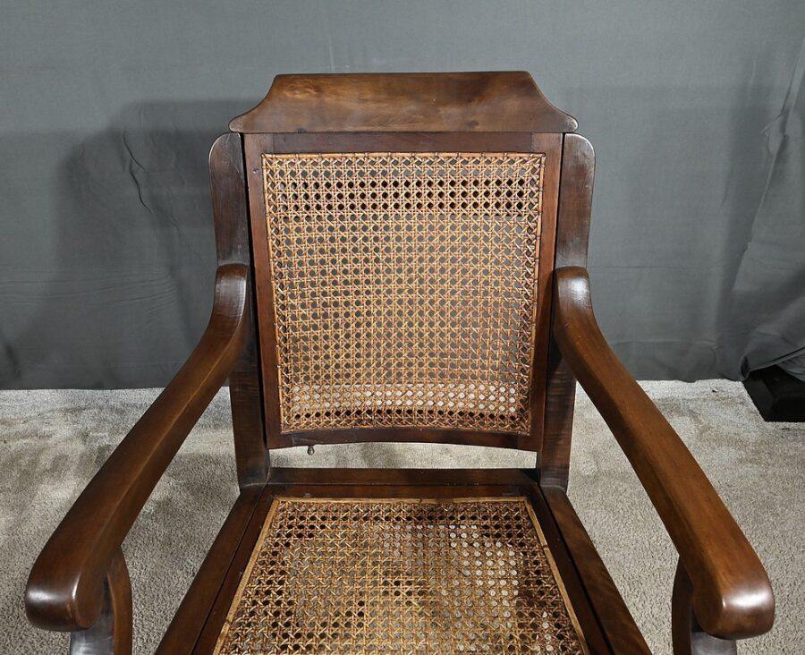 Fauteuil de Coiffeur en Hêtre massif, style Louis-Philippe - Début XXe – Image 8