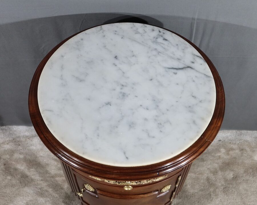Petite Table Tambour en Acajou, style Louis XVI - Fin XIXe – Image 4