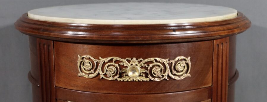 Petite Table Tambour en Acajou, style Louis XVI - Fin XIXe – Image 6