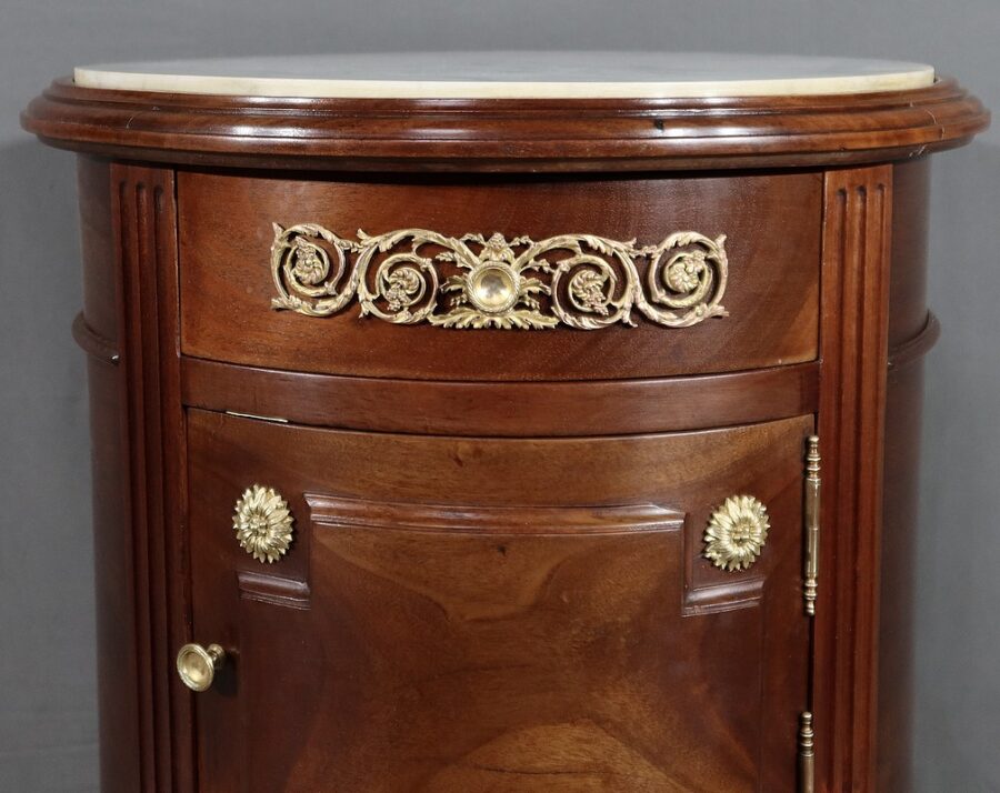 Petite Table Tambour en Acajou, style Louis XVI - Fin XIXe – Image 7