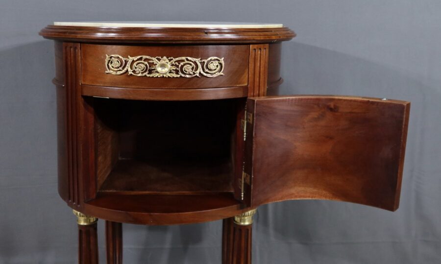 Petite Table Tambour en Acajou, style Louis XVI - Fin XIXe – Image 9
