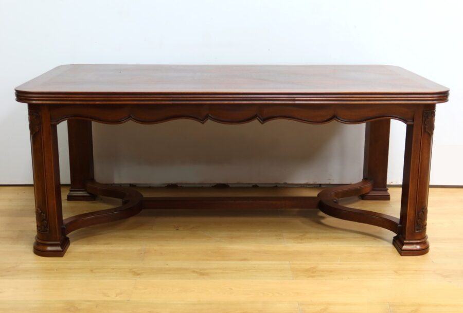 Table à Allonges en Acajou, 8 à 14 Couverts, style Louis XIV – 1960 – Image 2