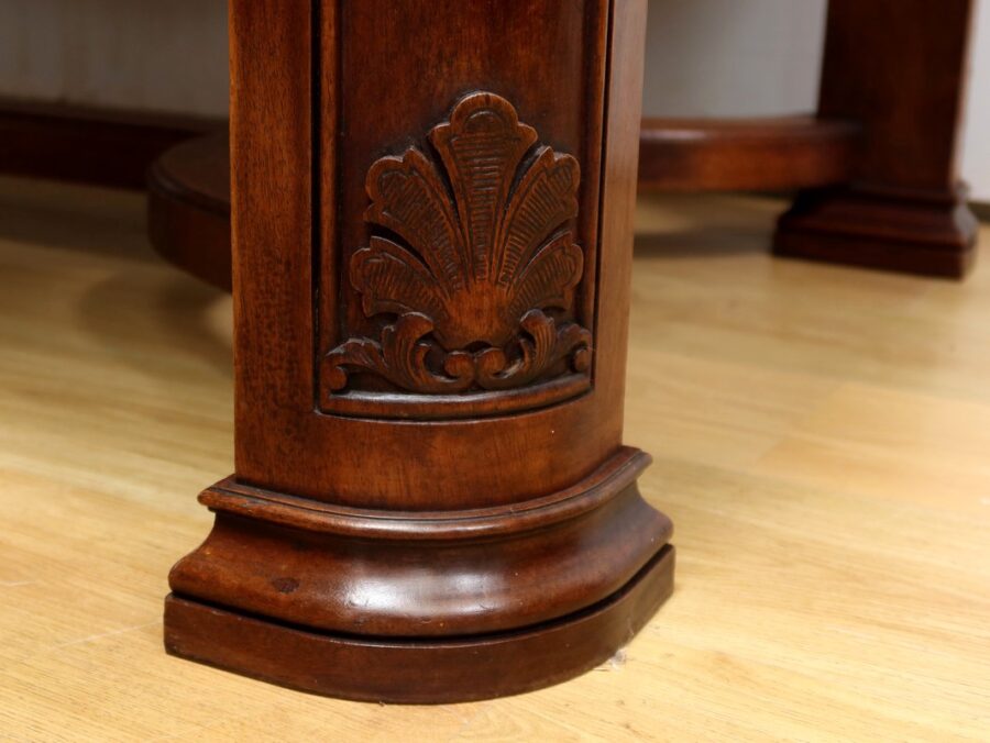 Table à Allonges en Acajou, 8 à 14 Couverts, style Louis XIV – 1960 – Image 18