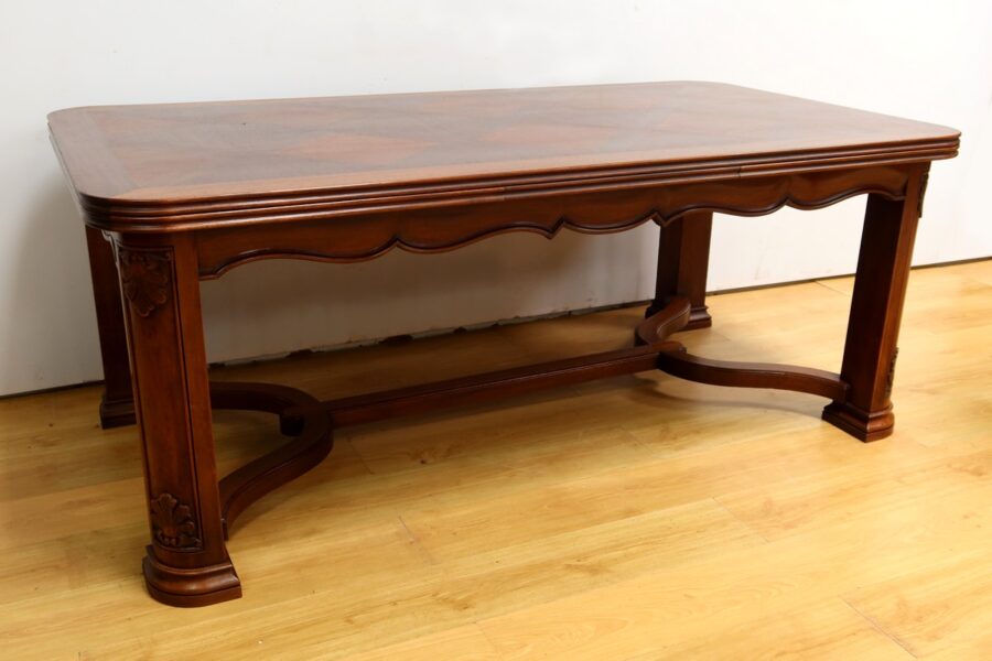 Table à Allonges en Acajou, 8 à 14 Couverts, style Louis XIV – 1960 – Image 3