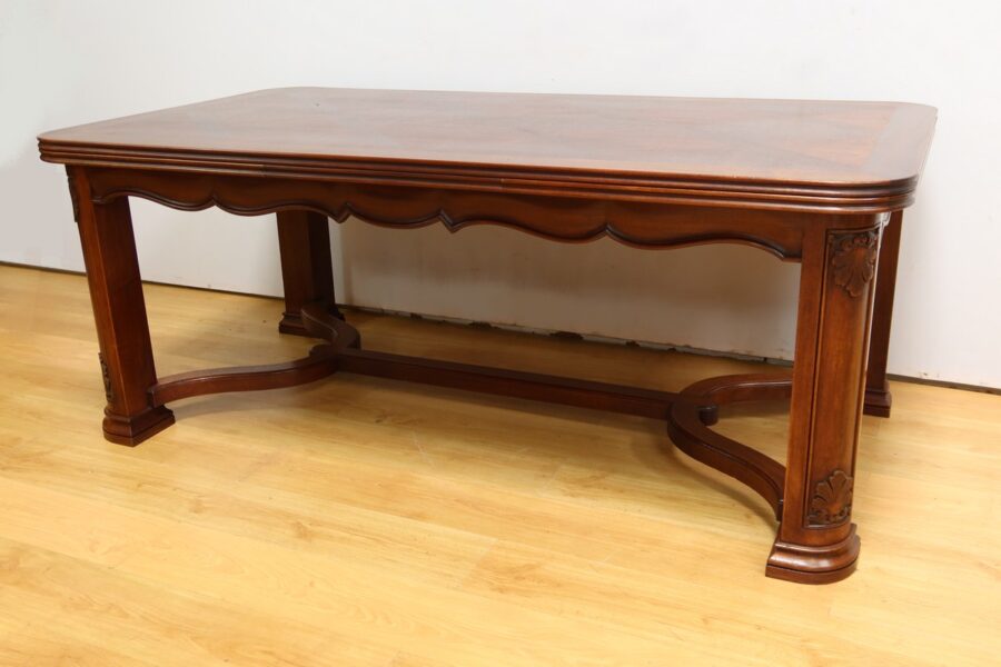 Table à Allonges en Acajou, 8 à 14 Couverts, style Louis XIV – 1960 – Image 4