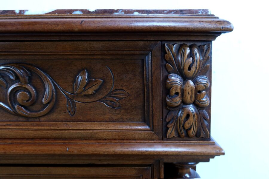 Commode en Noyer P. Guinand-Leglas, style Rennaissance - 1920 – Image 11