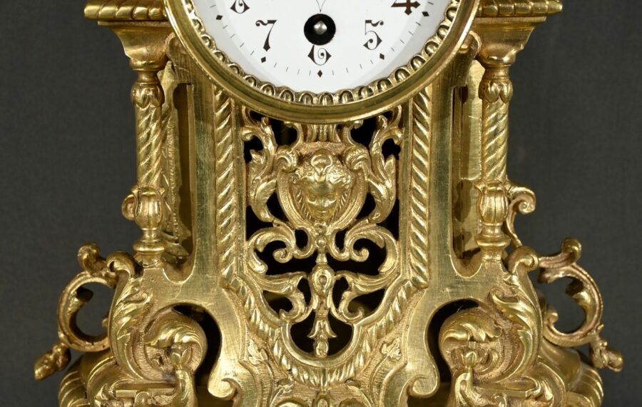 Horloge de Cheminée en Bronze, style Louis XVI - Milieu XXe – Image 11