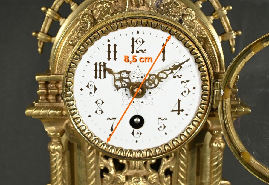 Horloge de Cheminée en Bronze, style Louis XVI - Milieu XXe – Image 23