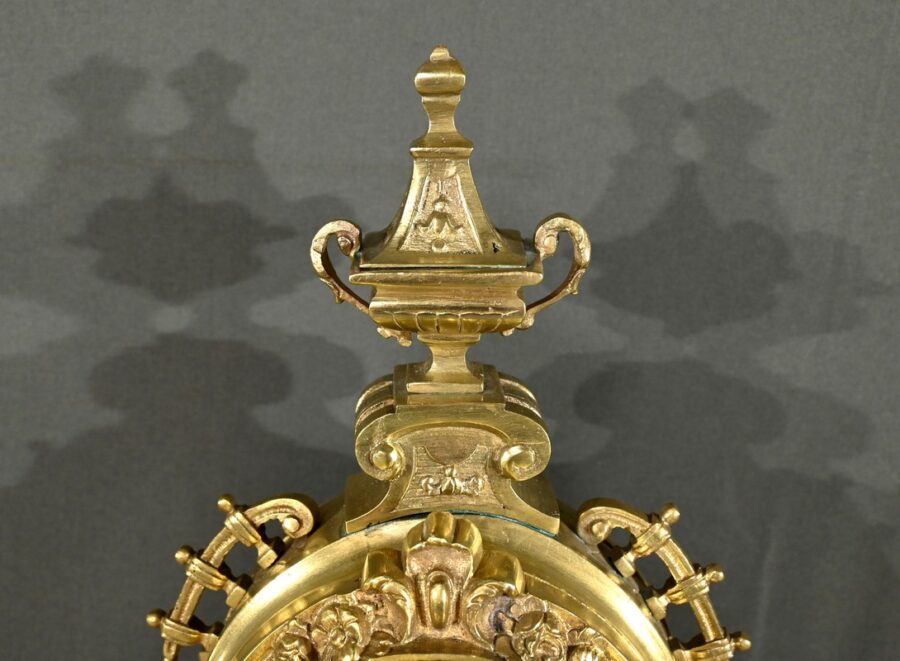 Horloge de Cheminée en Bronze, style Louis XVI - Milieu XXe – Image 5