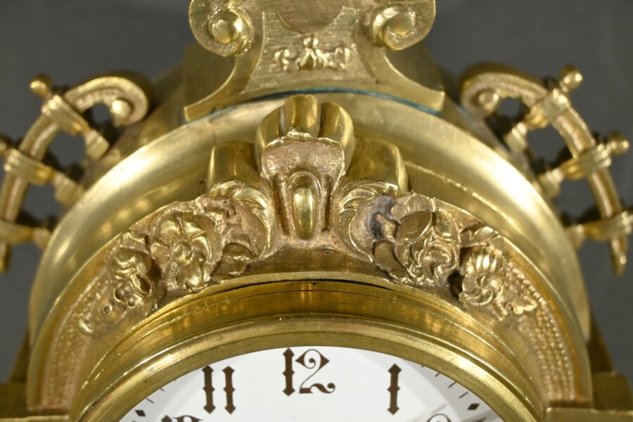 Horloge de Cheminée en Bronze, style Louis XVI - Milieu XXe – Image 7