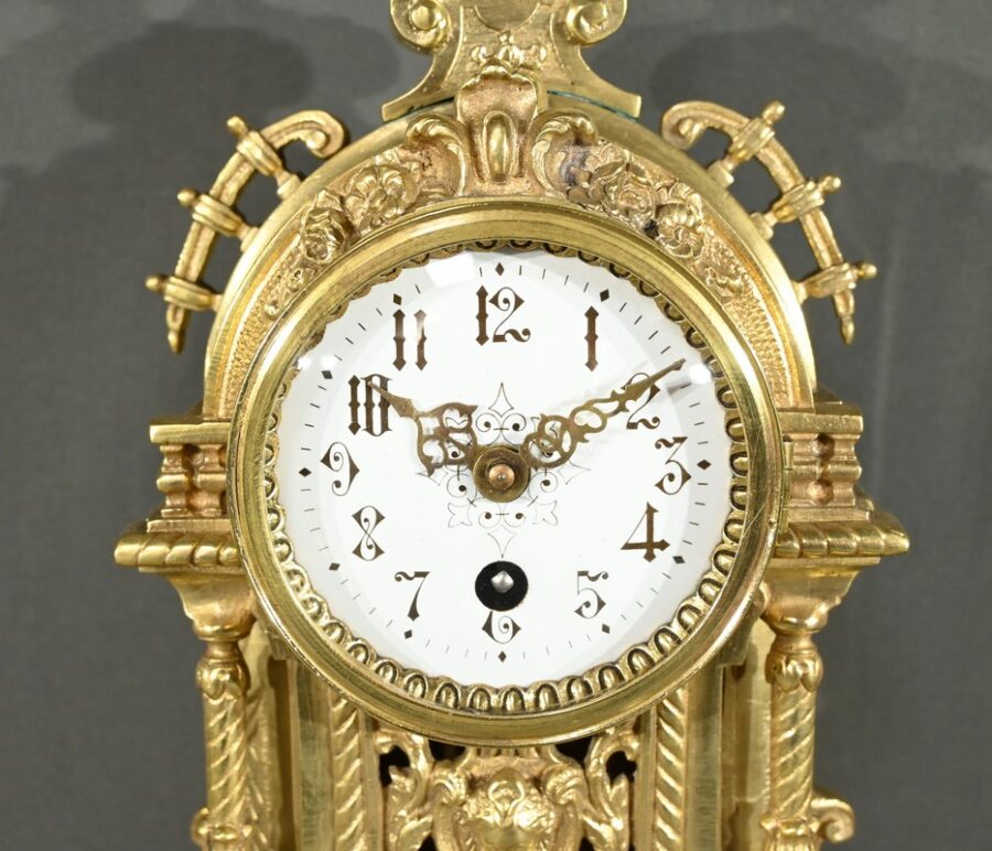 Horloge de Cheminée en Bronze, style Louis XVI - Milieu XXe – Image 8