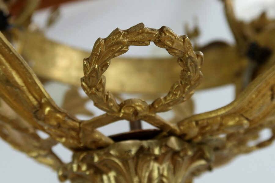 Lustre à 12 Lumières en Bronze Doré, style Napoléon III - Fin XIXe – Image 13