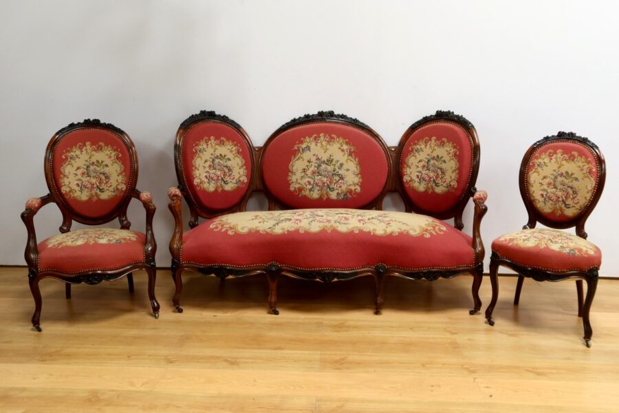 Salon 7 Pièces en Palissandre, époque Napoléon III – Milieu XIXe – Image 2