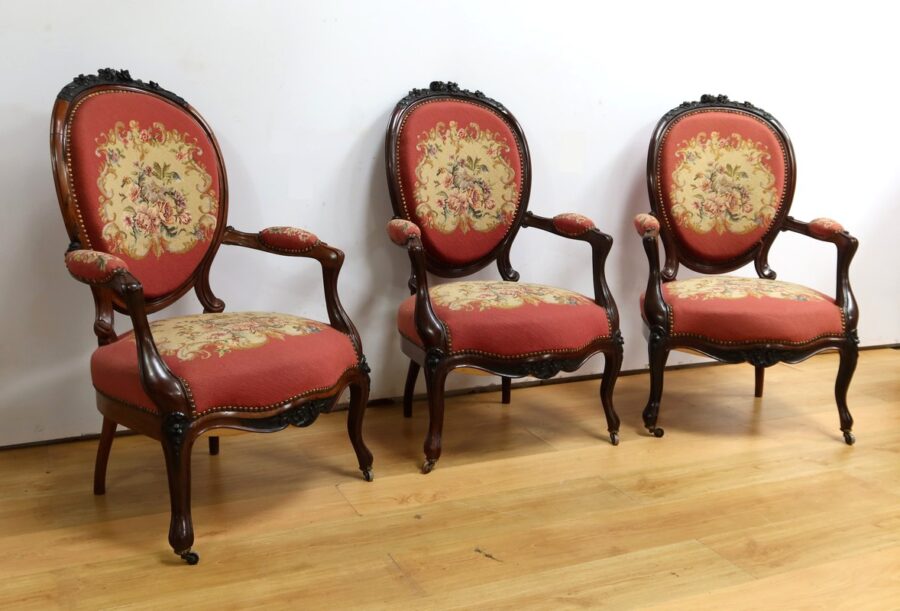 Salon 7 Pièces en Palissandre, époque Napoléon III – Milieu XIXe – Image 18