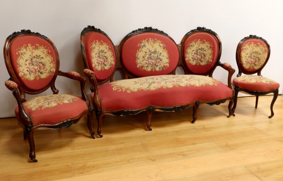 Salon 7 Pièces en Palissandre, époque Napoléon III – Milieu XIXe – Image 3