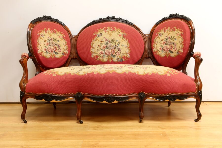 Salon 7 Pièces en Palissandre, époque Napoléon III – Milieu XIXe – Image 4