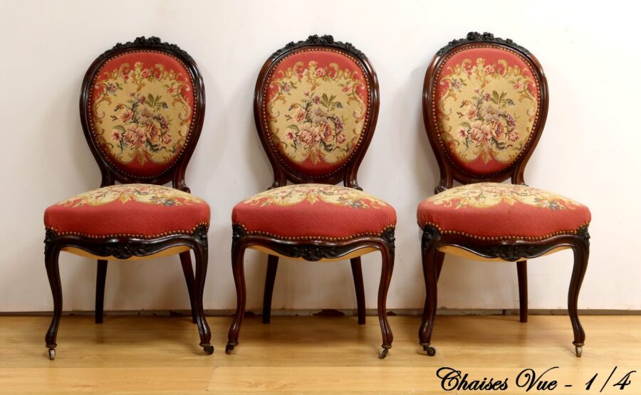 Salon 7 Pièces en Palissandre, époque Napoléon III – Milieu XIXe – Image 34