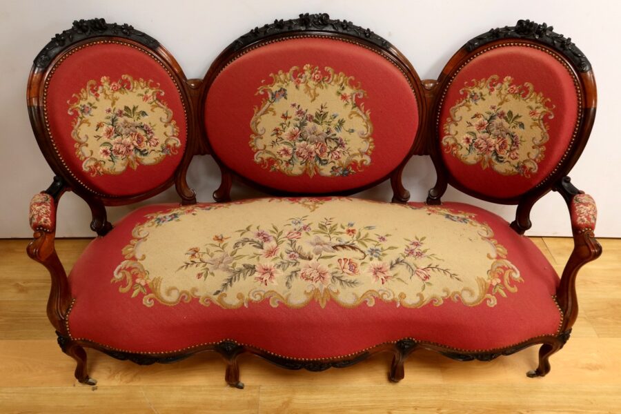 Salon 7 Pièces en Palissandre, époque Napoléon III – Milieu XIXe – Image 5