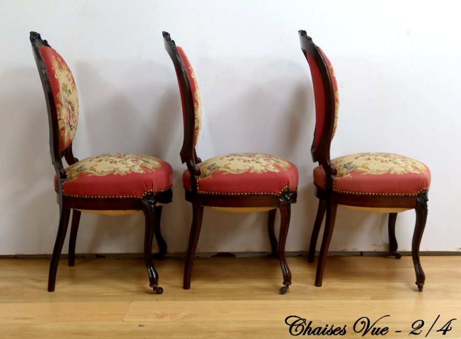 Salon 7 Pièces en Palissandre, époque Napoléon III – Milieu XIXe – Image 42