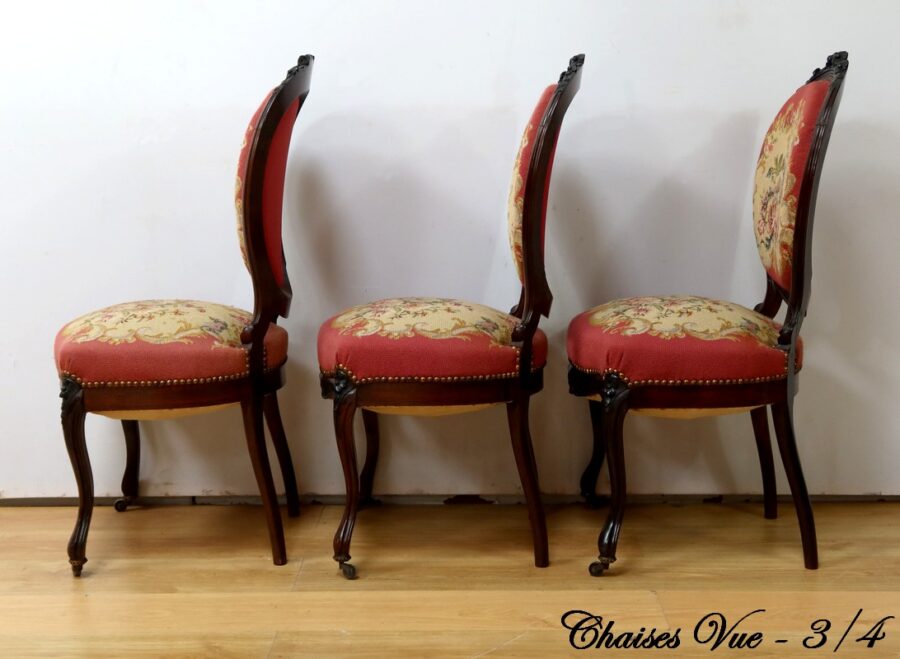 Salon 7 Pièces en Palissandre, époque Napoléon III – Milieu XIXe – Image 43