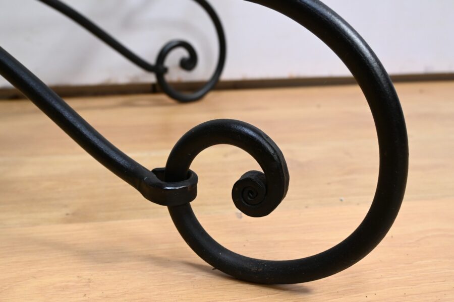 Table Basse en Fer Forgé, style Art Nouveau - 1940 – Image 12