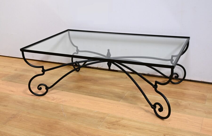 Table Basse en Fer Forgé, style Art Nouveau - 1940 – Image 3