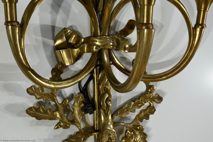 Appliques Murales en Bronze, d’après C.Galle, époque Napoléon III – Milieu XIXe – Image 9