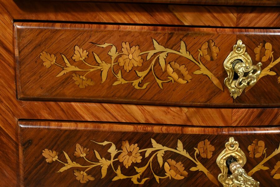 Chevet en Bois de Rose et Palissandre, style Louis XV – Fin XIXe – Image 16