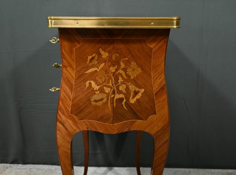 Chevet en Bois de Rose et Palissandre, style Louis XV – Fin XIXe – Image 24