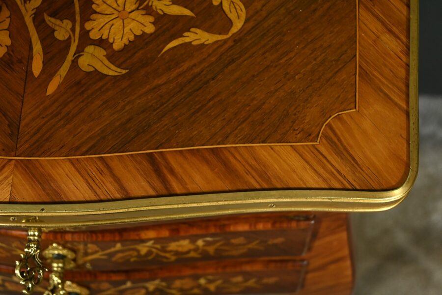 Chevet en Bois de Rose et Palissandre, style Louis XV – Fin XIXe – Image 7