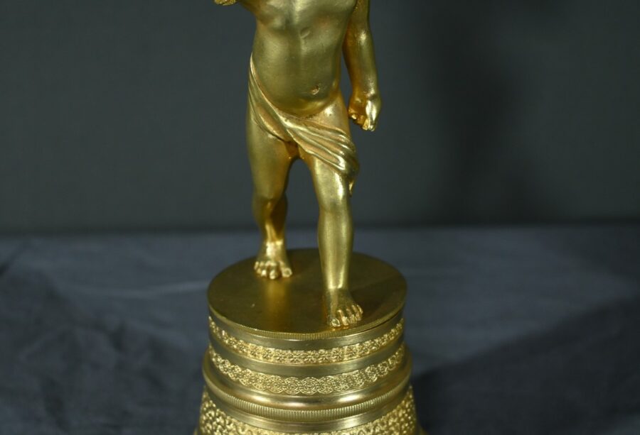 Paire de Bougeoirs en Bronze Doré – Milieu XIXe – Image 15