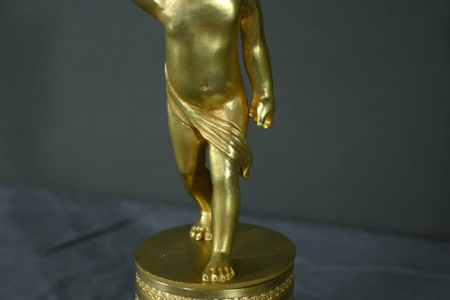 Paire de Bougeoirs en Bronze Doré – Milieu XIXe – Image 9