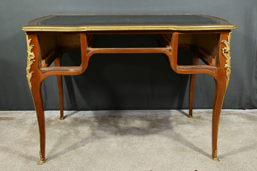 Petit Bureau de Milieu en Acajou et Palissandre, style Louis XV, époque Napoléon III – Milieu XIXe – Image 31