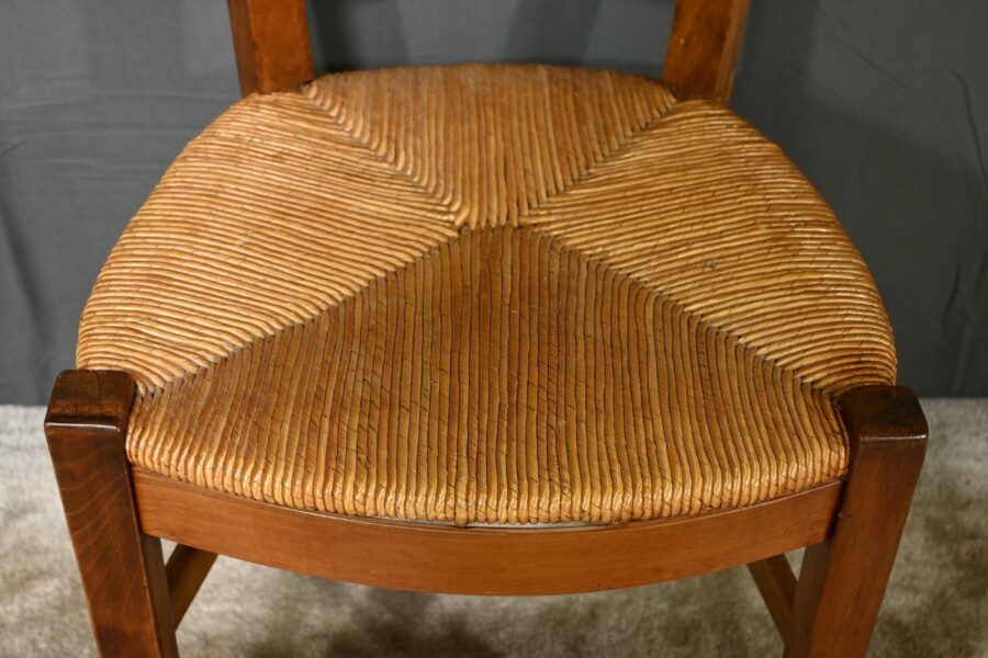 Suite de 4 Chaises en Merisier, époque Directoire – Début XIXe – Image 9
