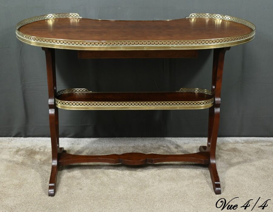 Table Rognon en Moucheté d’Acajou, estampillée “L’escalier de Cristal” – Fin XIXe – Image 18