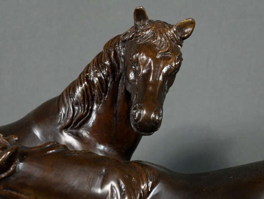 Bronze « Chevaux Arabes », d'après P-J. Mène – Début XXe – Image 10