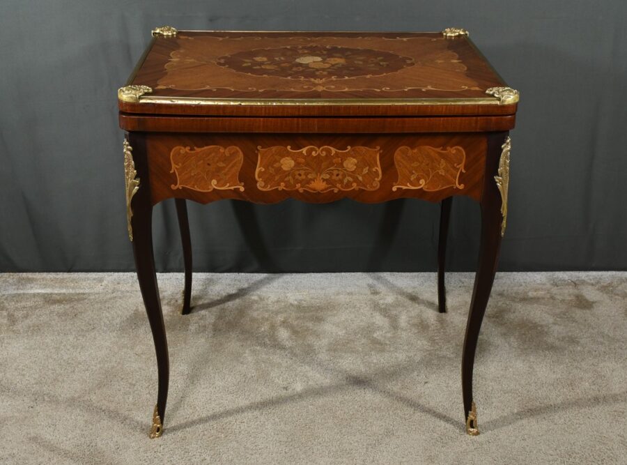 Table de Jeux en Acajou, style Transition Louis XV/Louis XVI – Fin XIXe – Image 2