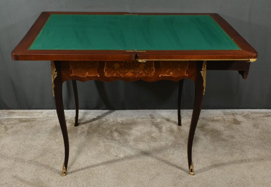 Table de Jeux en Acajou, style Transition Louis XV/Louis XVI – Fin XIXe – Image 27