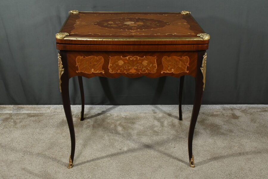 Table de Jeux en Acajou, style Transition Louis XV/Louis XVI – Fin XIXe – Image 5