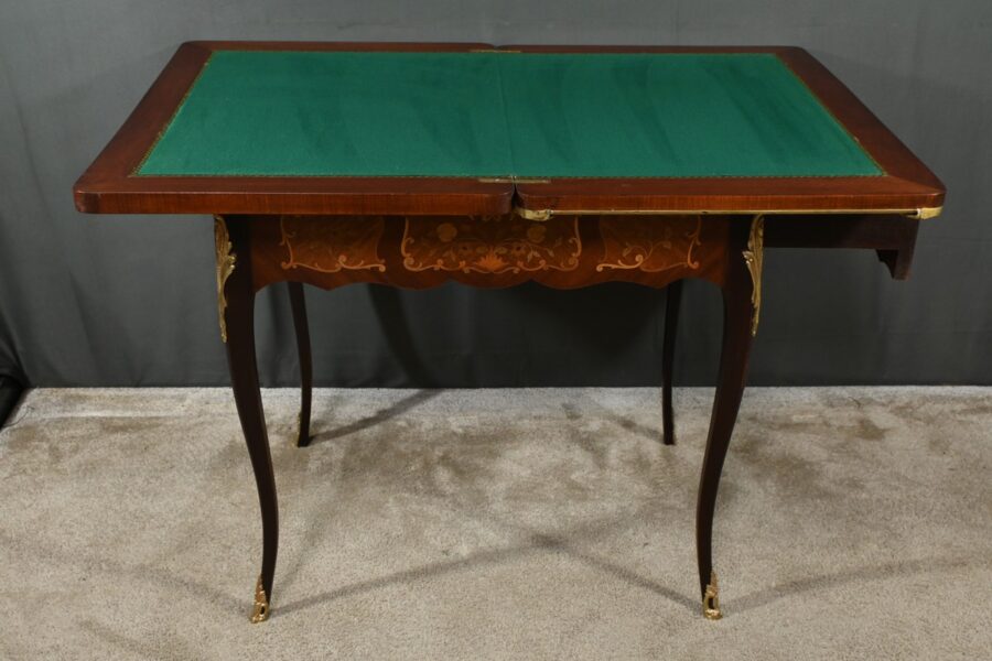 Table de Jeux en Acajou, style Transition Louis XV/Louis XVI – Fin XIXe – Image 8