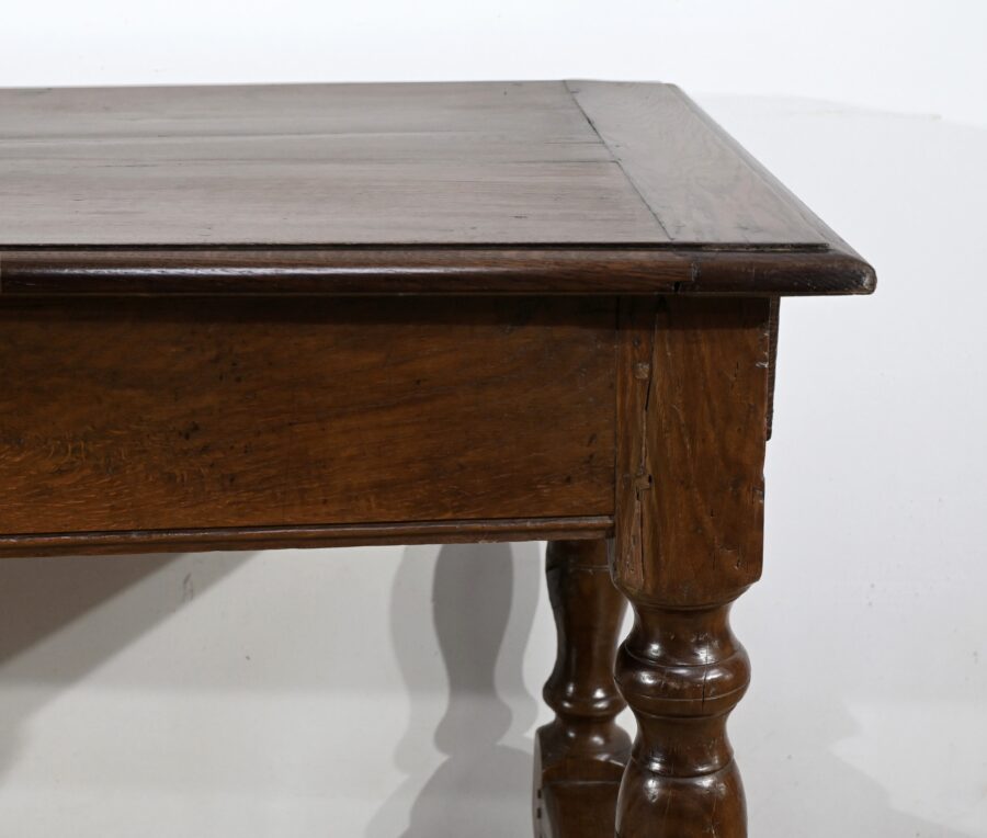 Table de Ferme en Chêne, goût Louis XIV - Milieu XIXe – Image 7