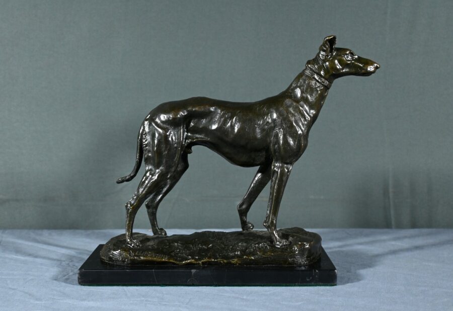 Bronze "Le Lévrier", signé E.Frémiet - Fin XIXe