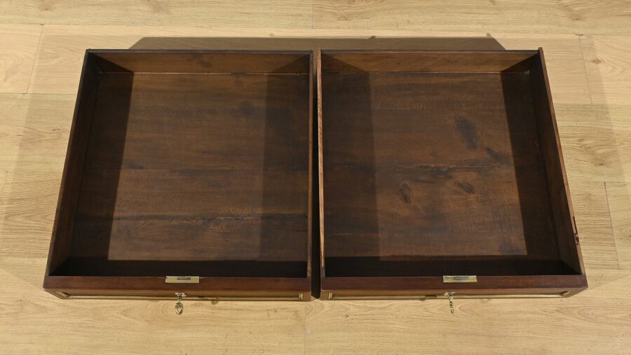 Bureau Plat en Acajou, style Louis XVI- 2ème partie XIXe – Image 15
