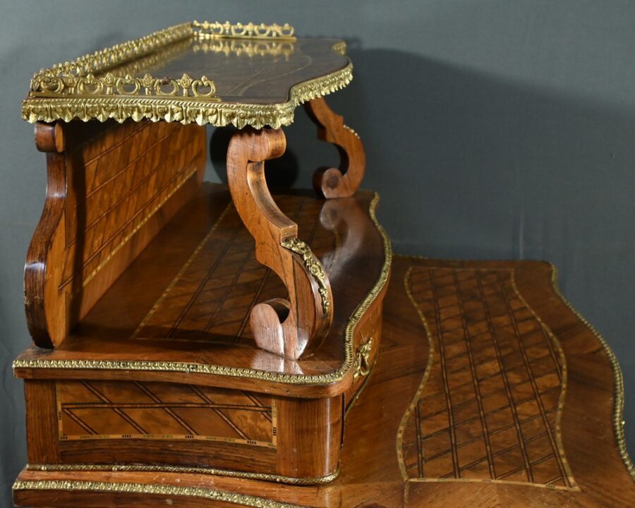 Bureau à Gradins en Bois de Rose - 2ème partie XIXe – Image 17