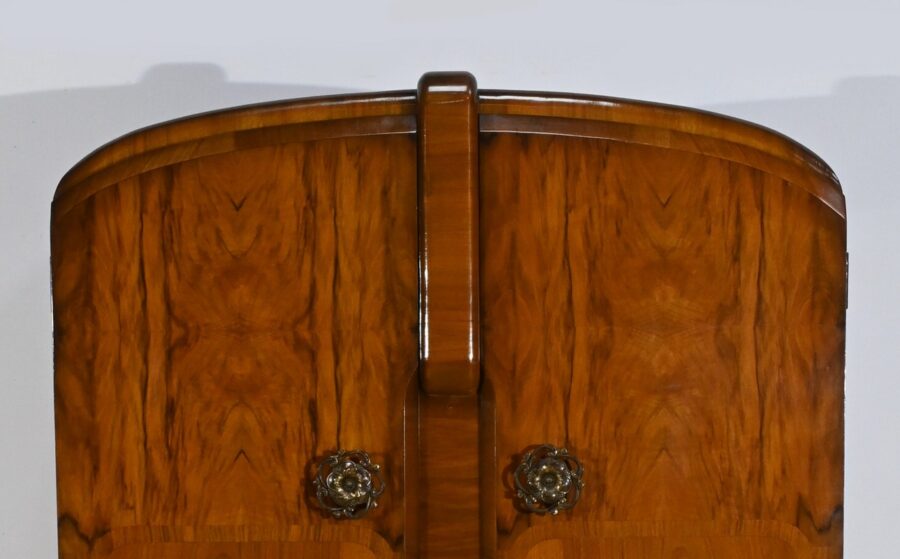 Petite Armoire en Noyer, Art Déco, Maison Walrose, Angleterre - 1940 – Image 6