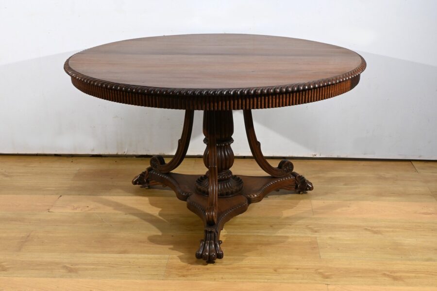 Table Guéridon en Palissandre, époque Napoléon III – Milieu XIXe – Image 2