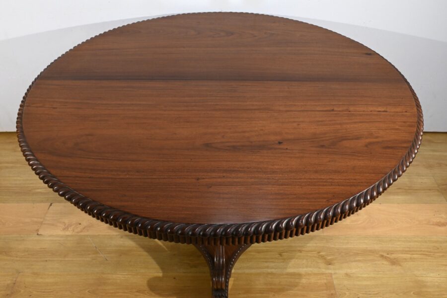 Table Guéridon en Palissandre, époque Napoléon III – Milieu XIXe – Image 6
