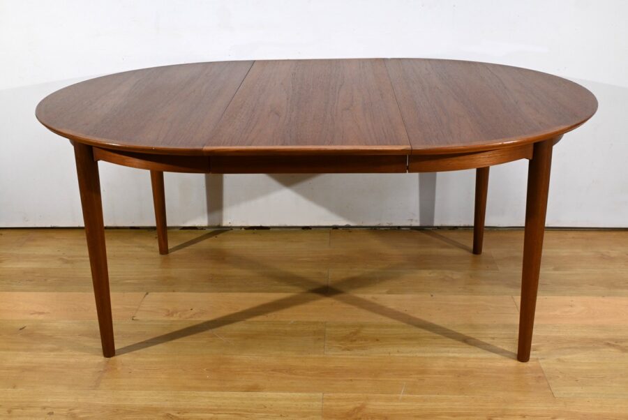 Table de Salle à Manger en Teck, style Scandinave - 1970 – Image 15